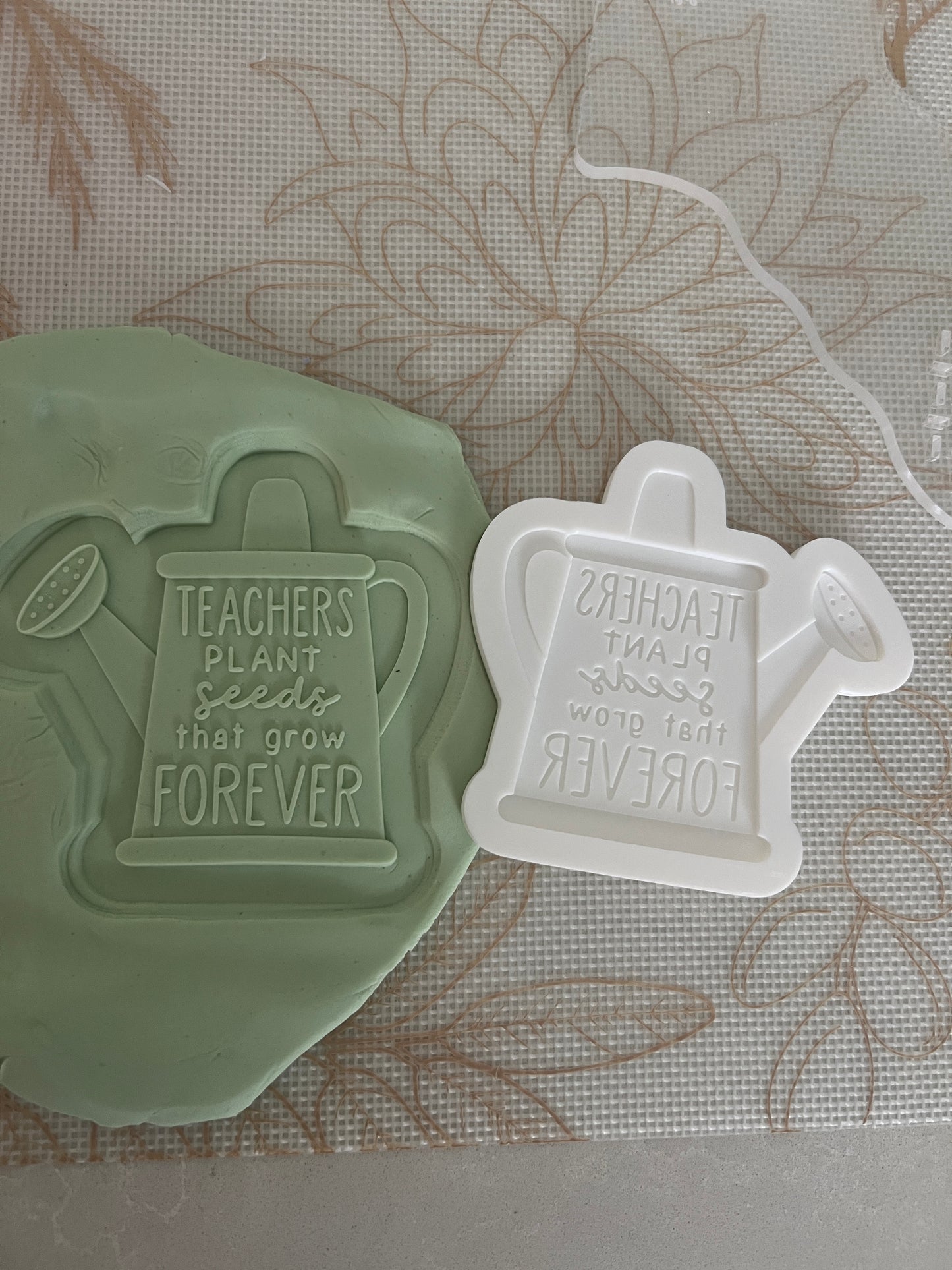 Teachers plant seeds that grow forever debosser and cutter