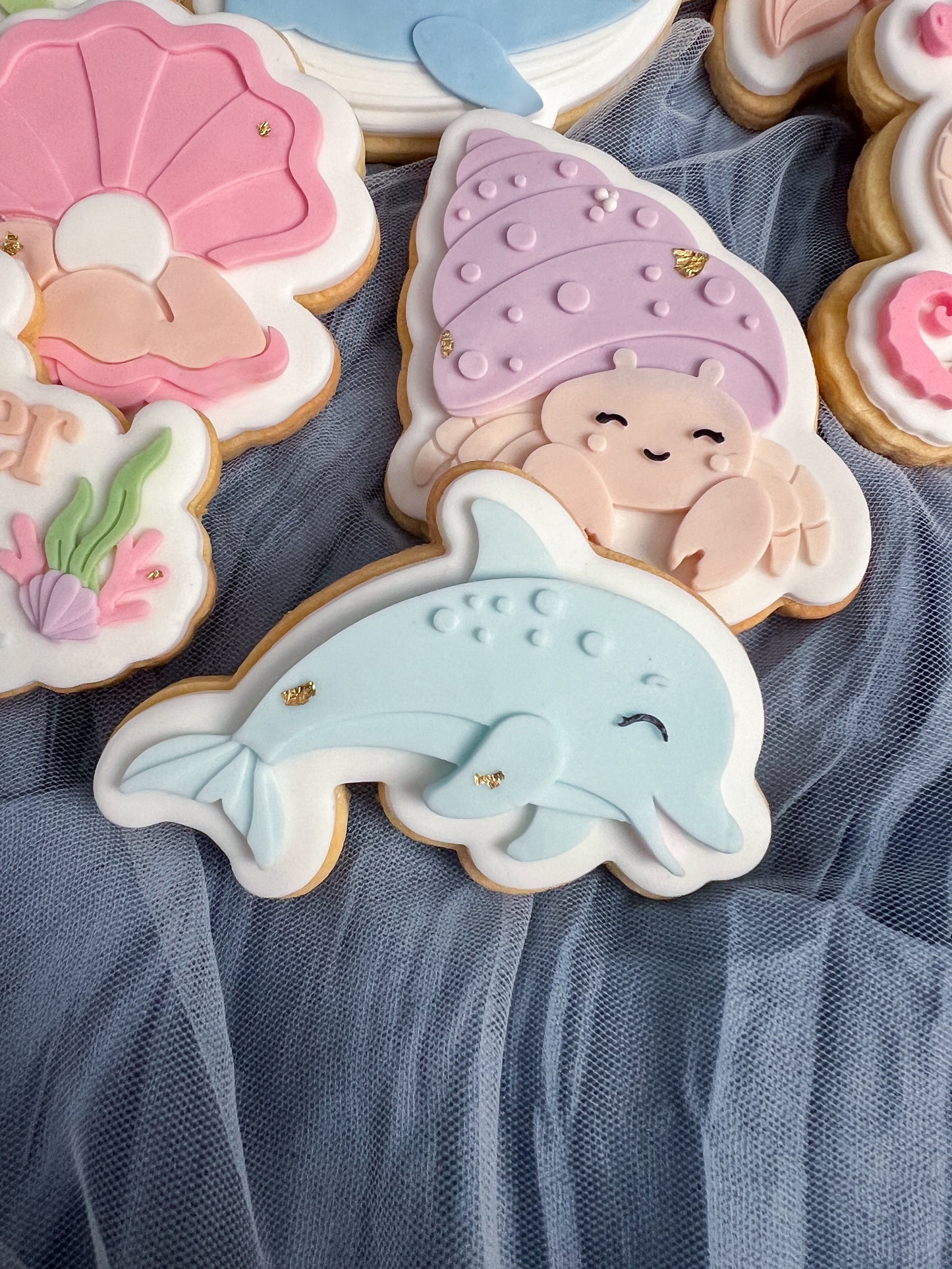 Dolphin debosser stamp and cutter
