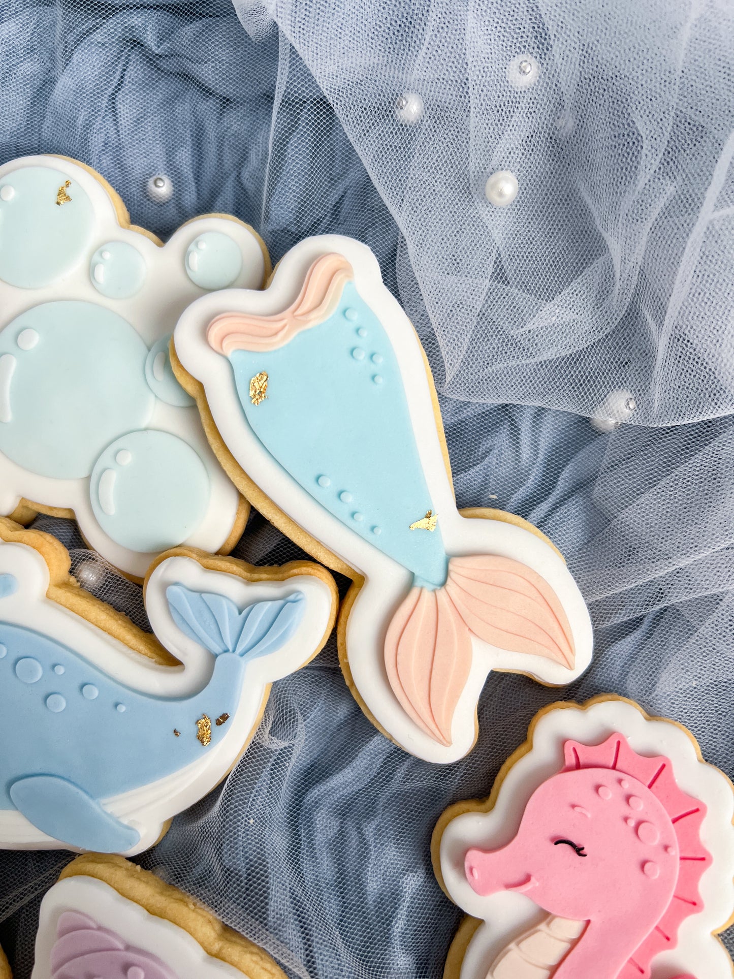 Mermaid tail debosser stamp and cutter