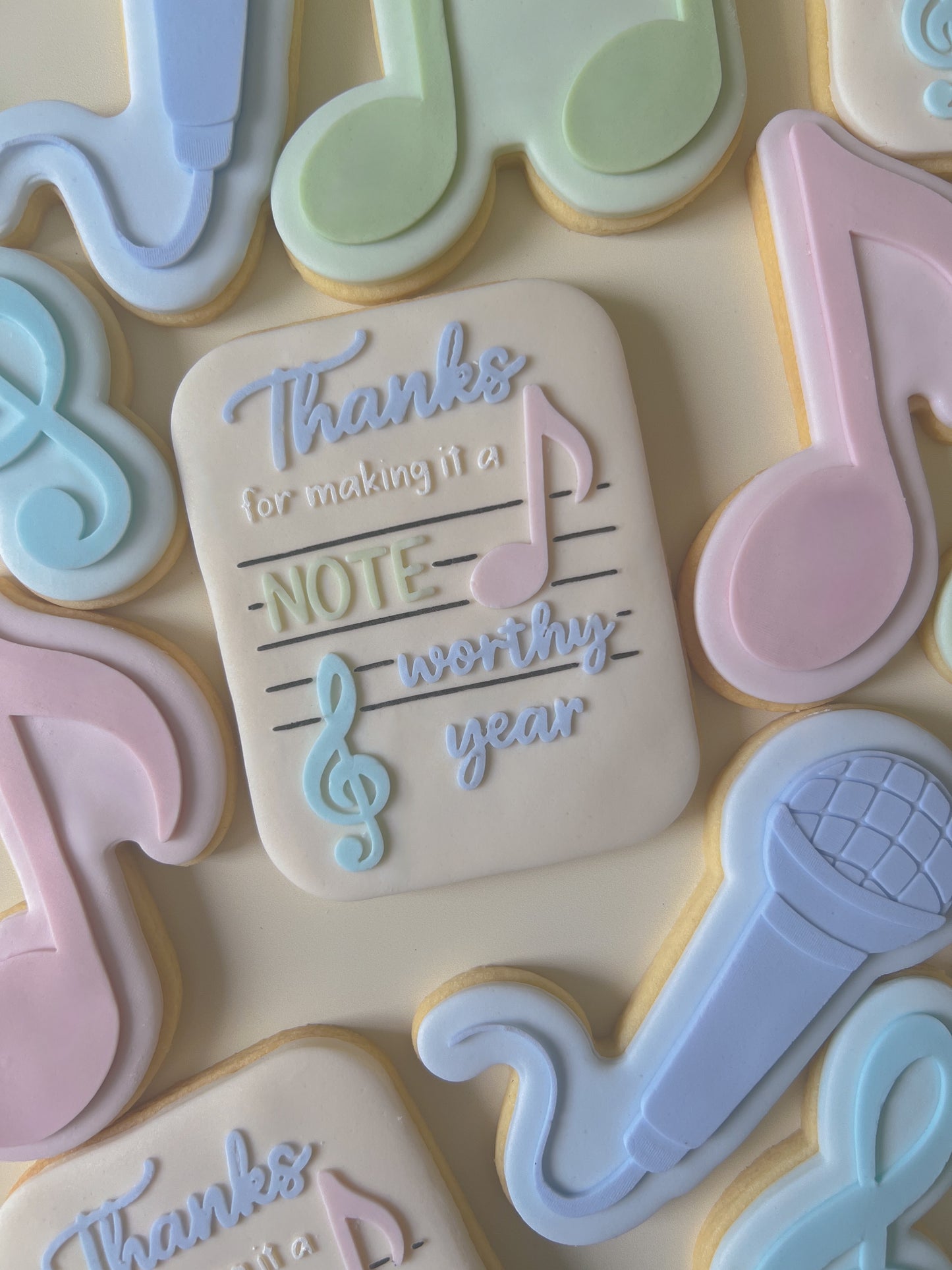 Thank you for a noteworthy year stamp and cutter