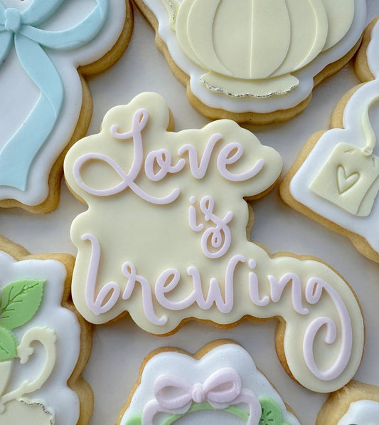 Love is brewing stamp and cutter