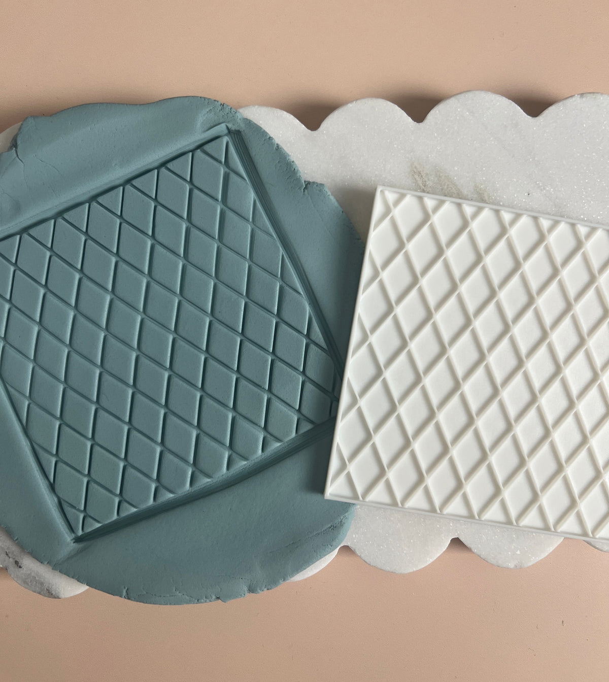 Diamond stamp plate