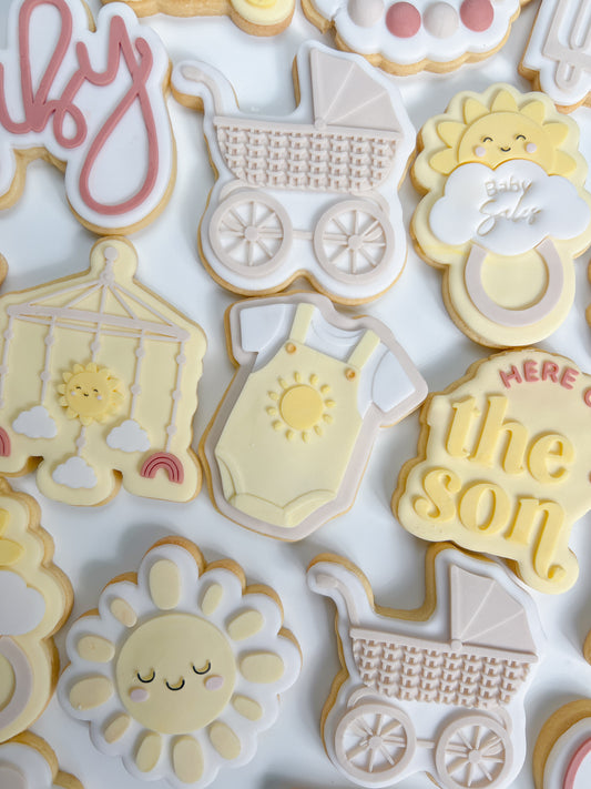 Baby sun onesie stamp and cutter