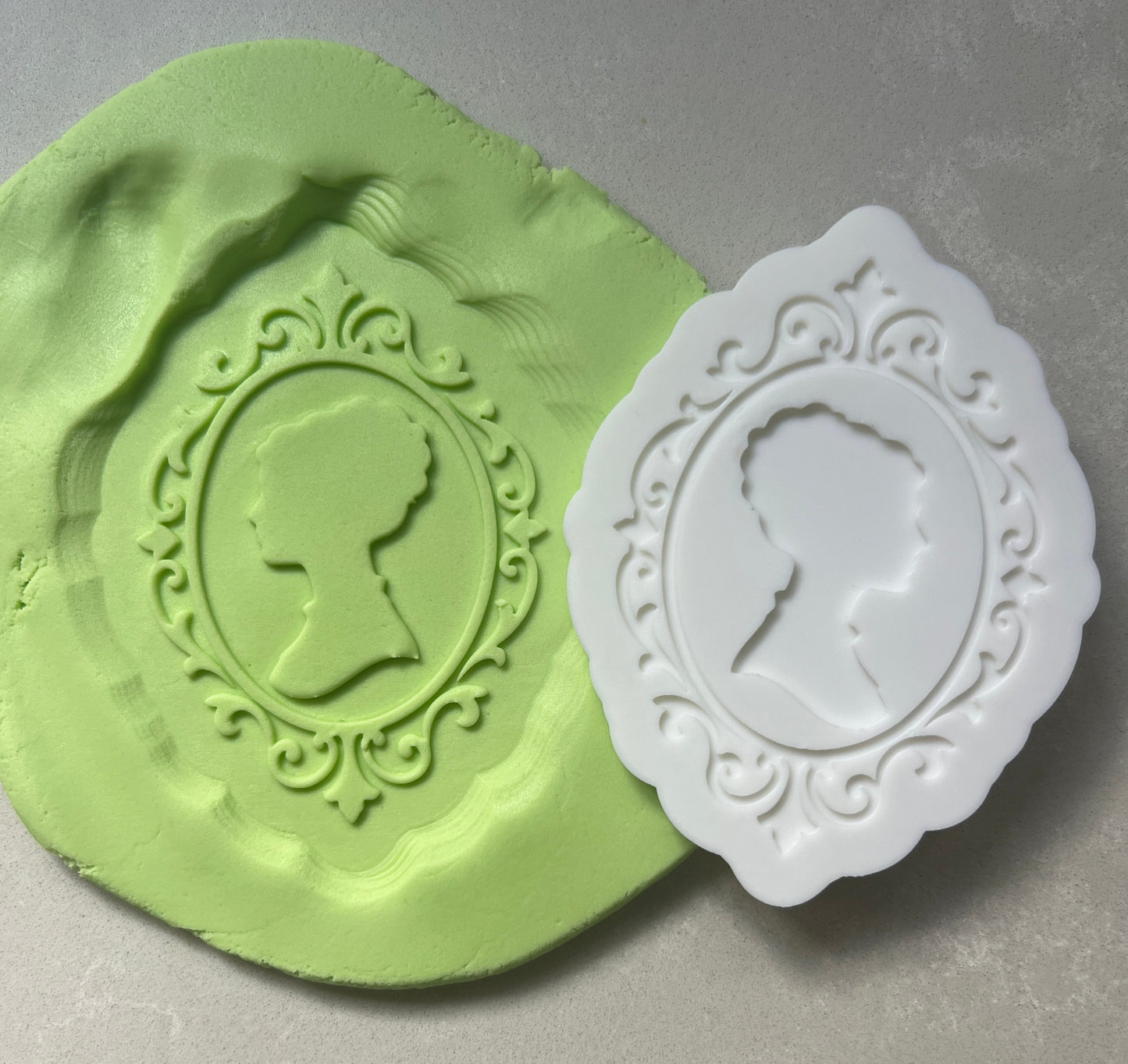 Silhouette of a lady stamp and cutter