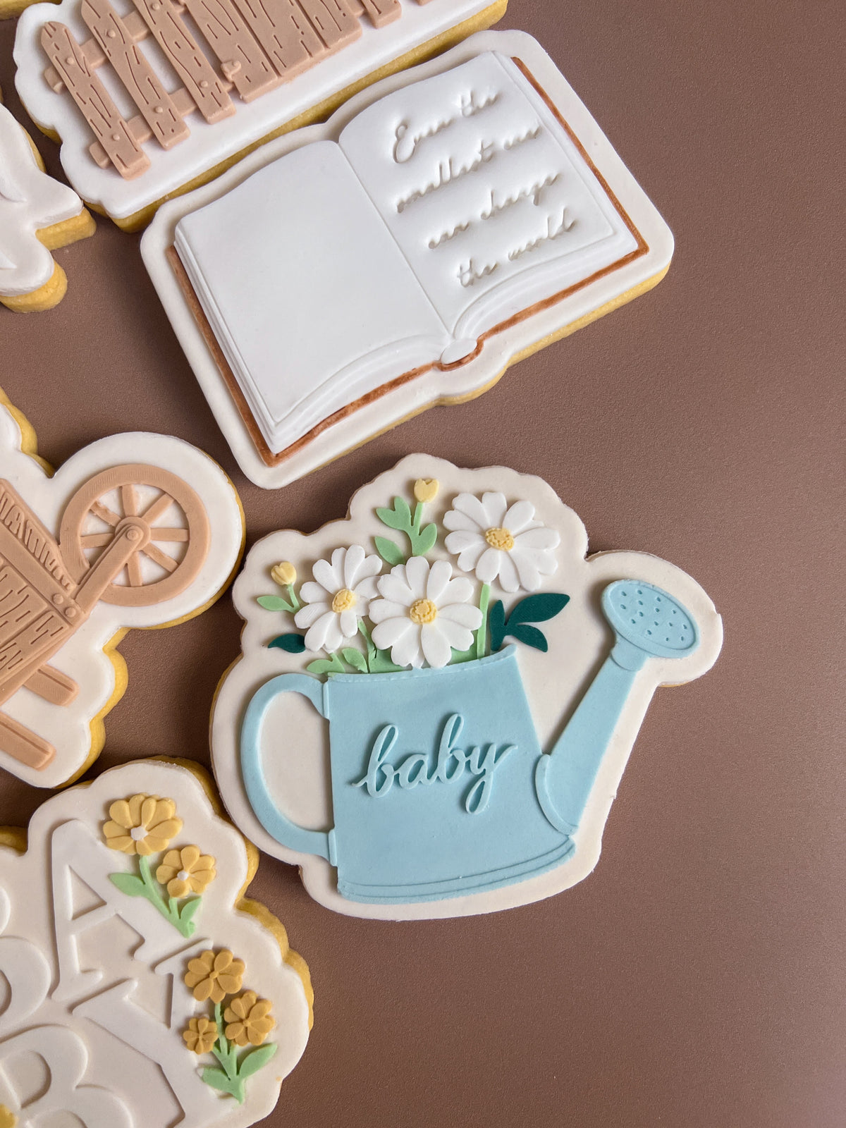Baby watering can debosser and cutter