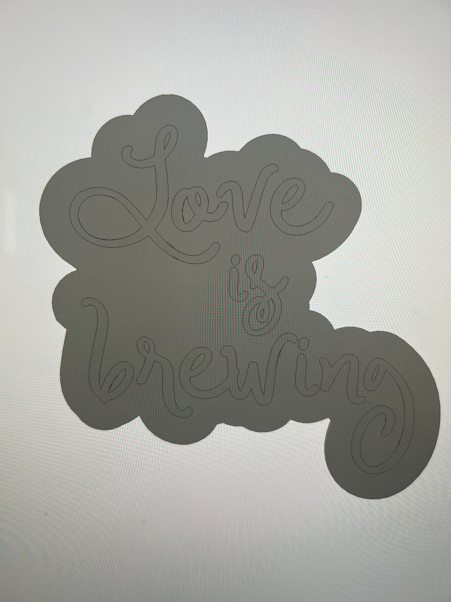 Love is brewing stamp and cutter