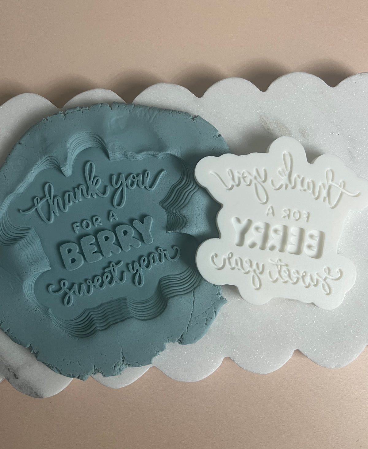 Thank you for a berry sweet year debosser and cutter