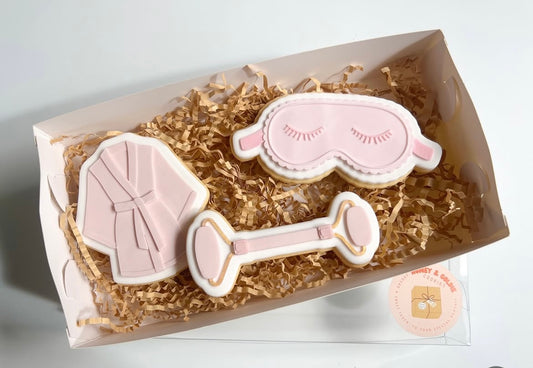 Sleep mask stamp and cutter