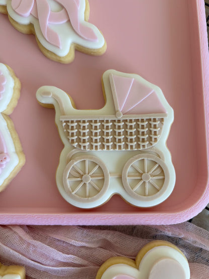 Rattan pram stamp and cutter