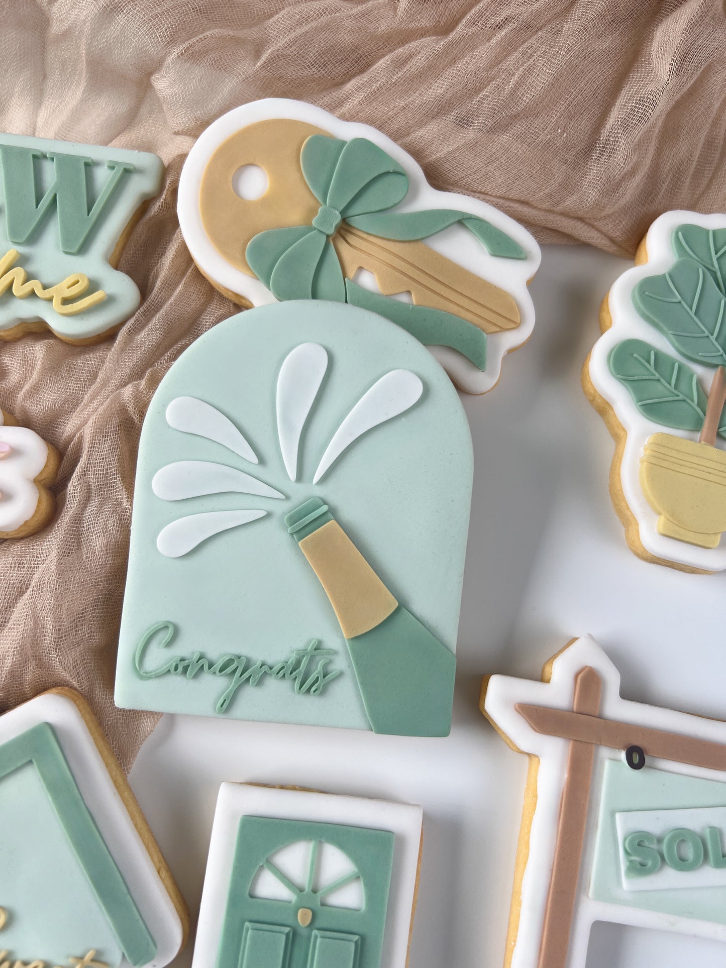 Congrats champagne pop debosser stamp and cutter