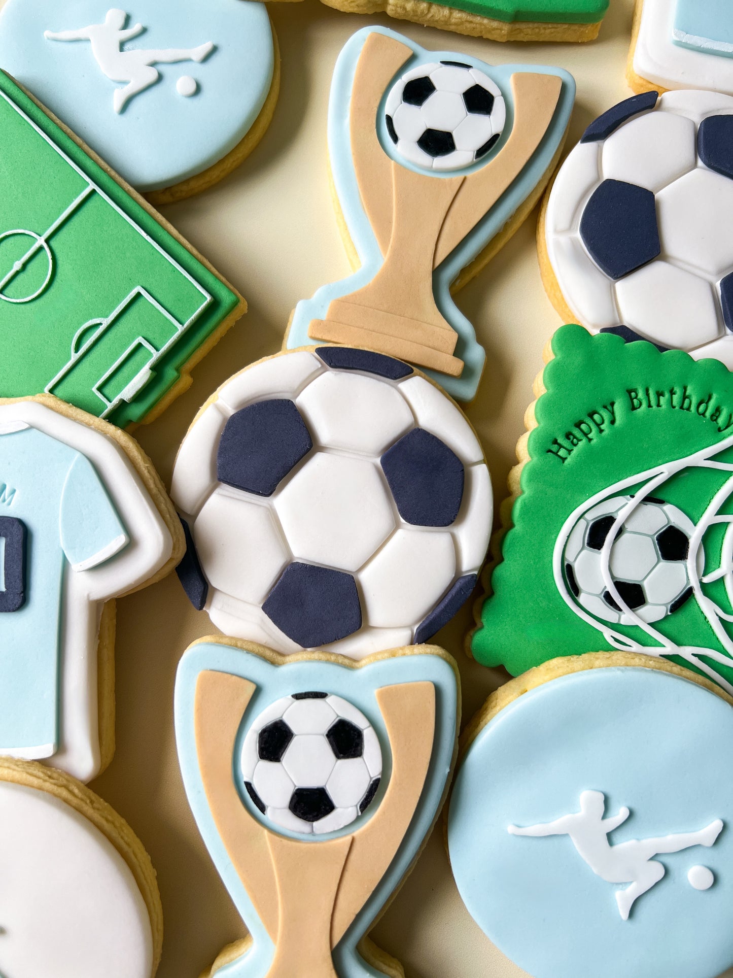 Soccer ball debosser and cutter