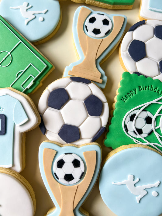 Soccer ball debosser and cutter