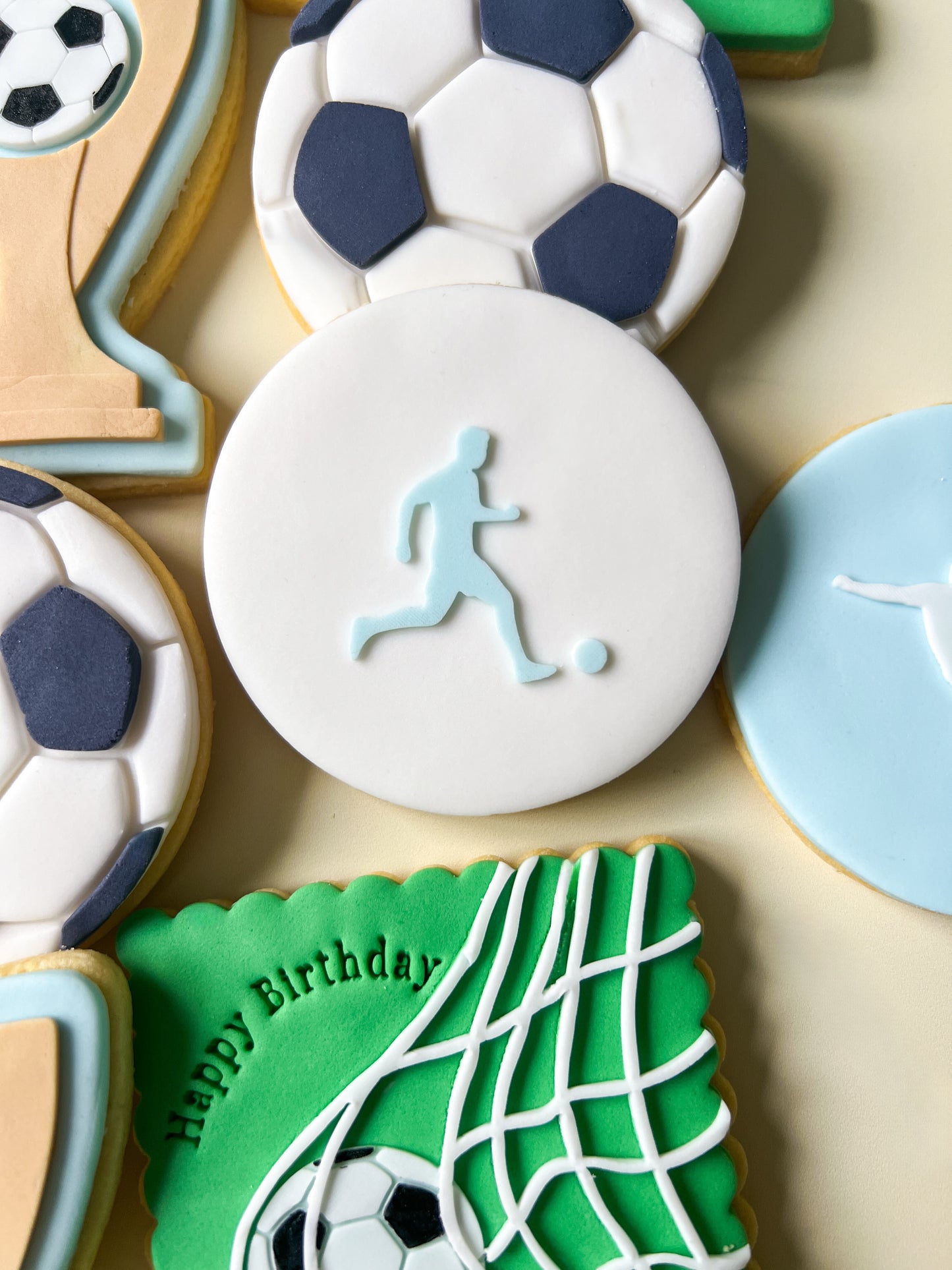 Soccer kick 1 stamp and cutter
