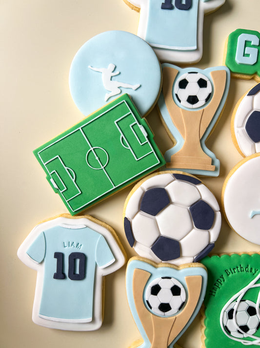 Soccer field stamp and cutter
