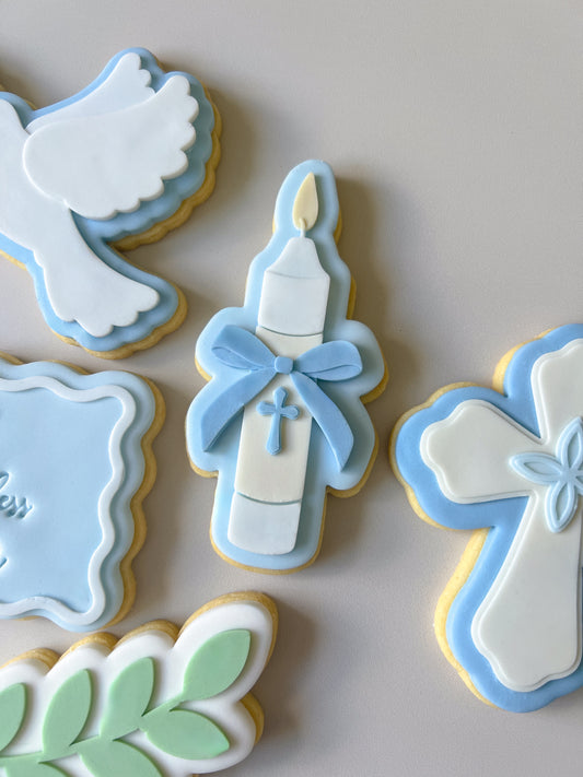 Baptism candle debosser and cutter