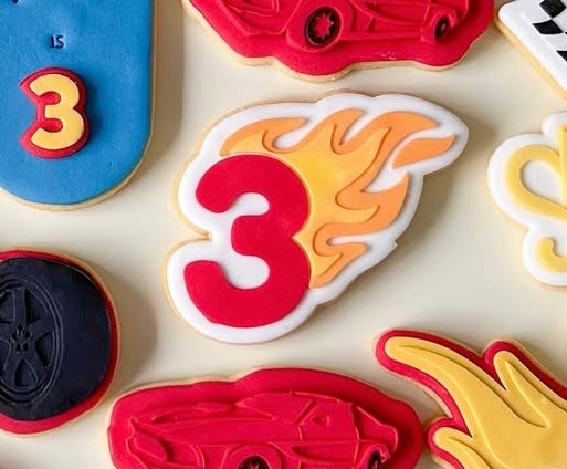 3 with flames debosser and cutter