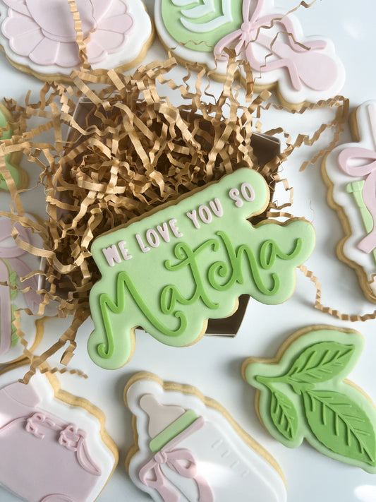 We love you so matcha debosser and cutter