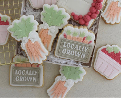 Locally grown crate stamp and cutter