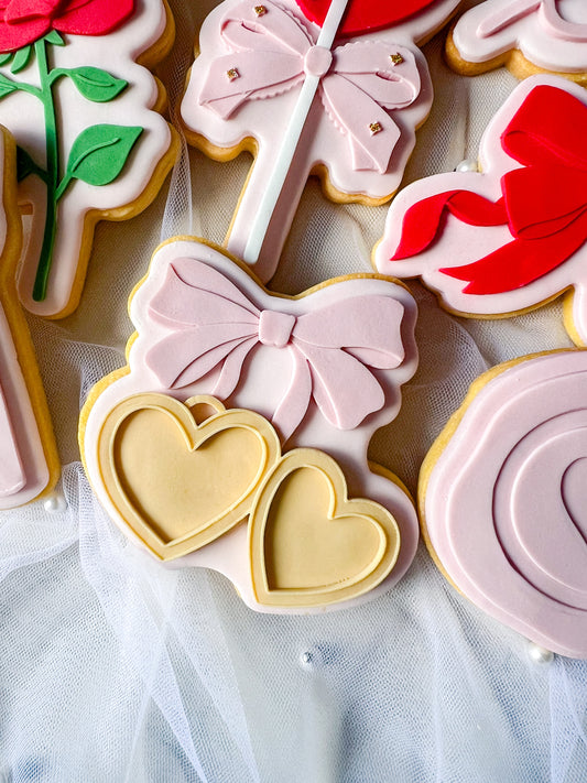 Heart locket debosser and cutter