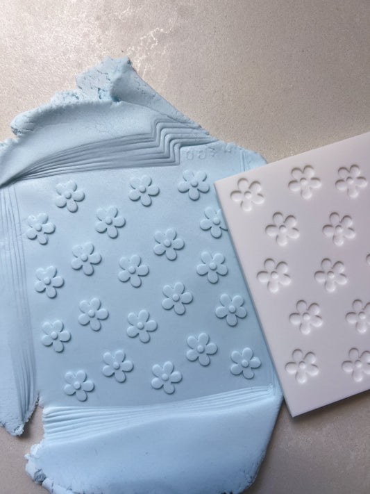 Flower stamp plate debosser