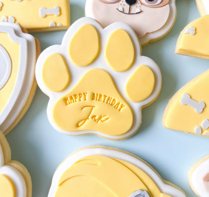 Paw print debosser and cutter