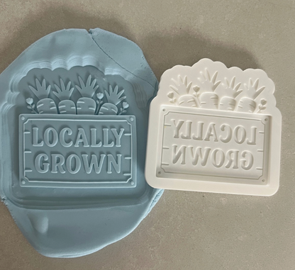 Locally grown crate stamp and cutter