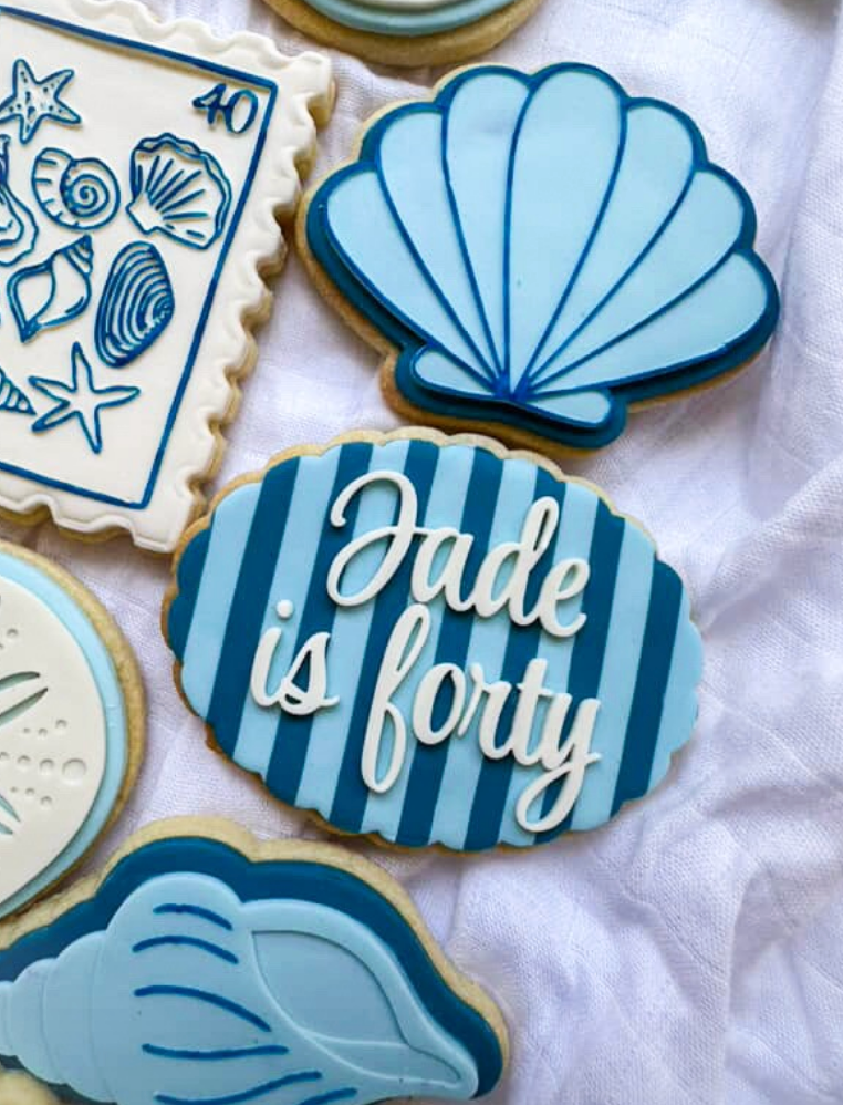 Striped stamp plate