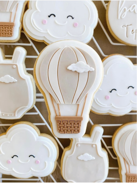 Hot air balloon stamp and cutter - Plus free mini